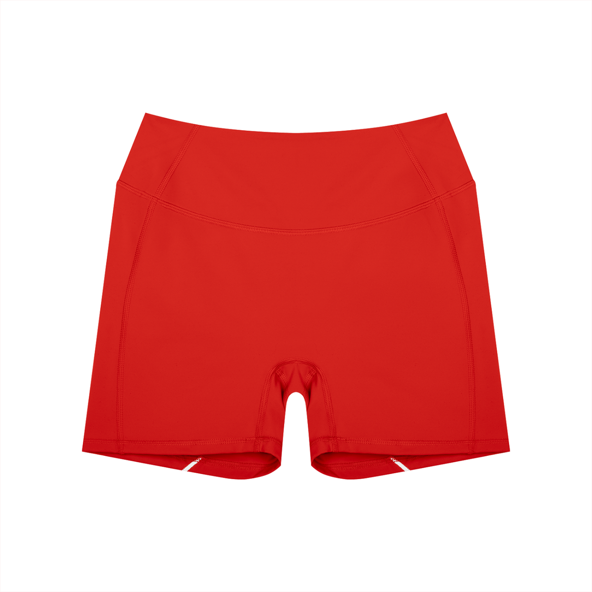 Contrast High-Rise Biker Shorts