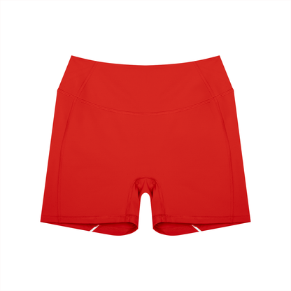 Contrast High-Rise Biker Shorts