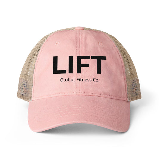 Lift Trucker Hat – Women’s Mesh Back Cap | Lightweight Fitness & Travel Hat | Global Fitness Co. | Embroidered
