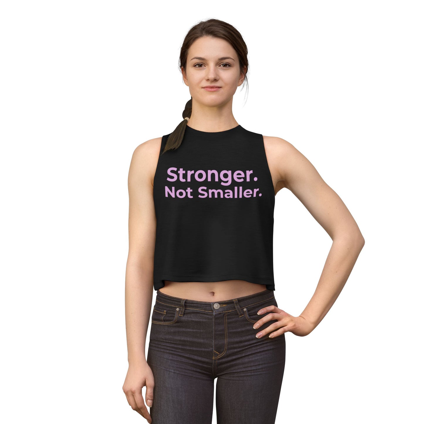 Stronger Not Smaller Women’s Performance Tank Top  | Lightweight Gym & Running Tank