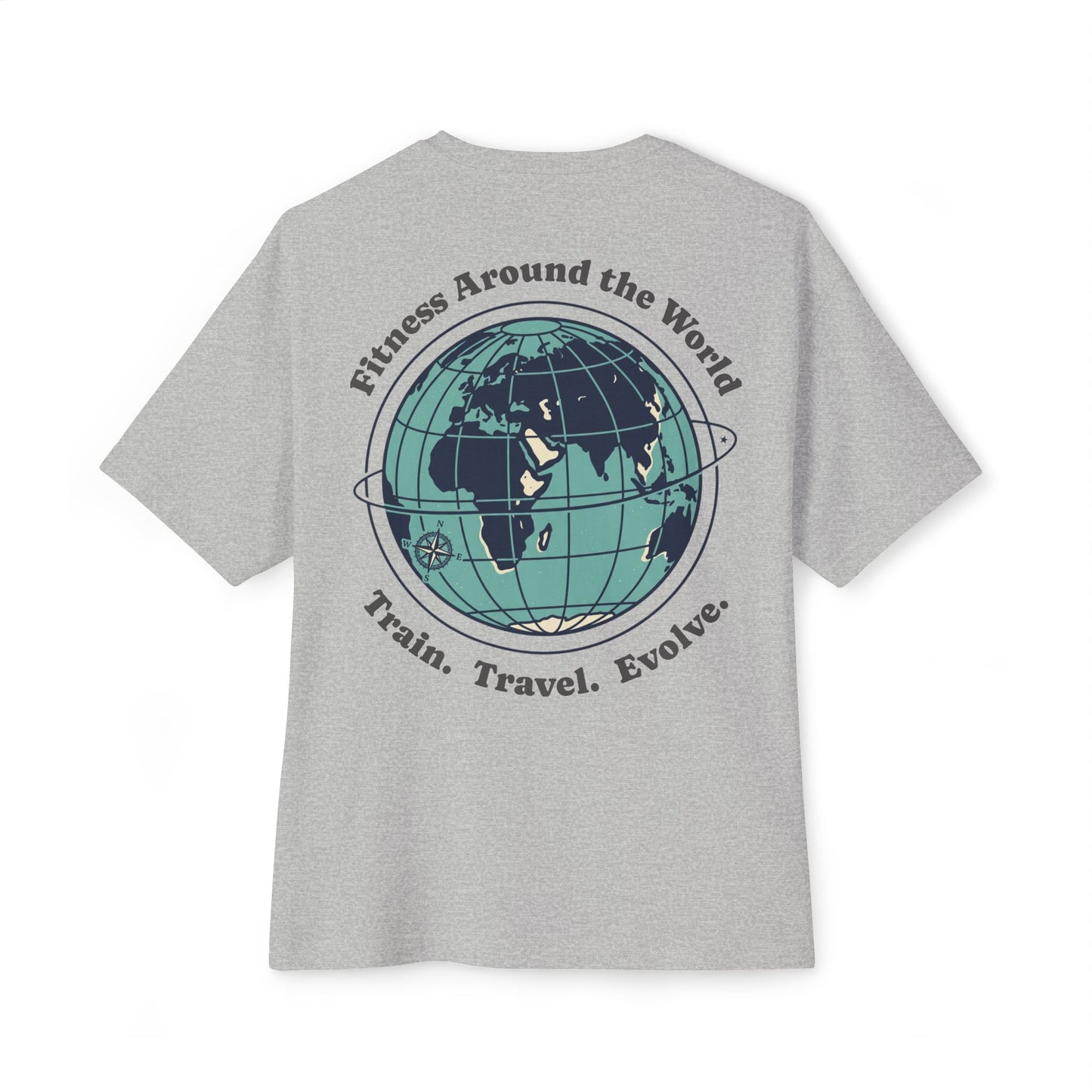 Fitness Around the World Tee — Unisex Travel Fitness Shirt