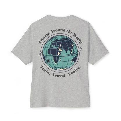 Fitness Around the World Tee — Unisex Travel Fitness Shirt