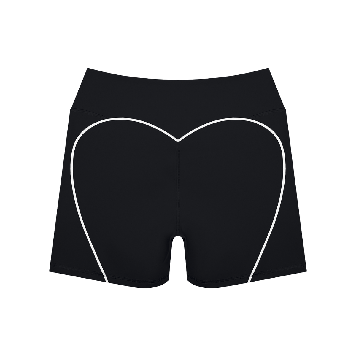 Contrast High-Rise Biker Shorts