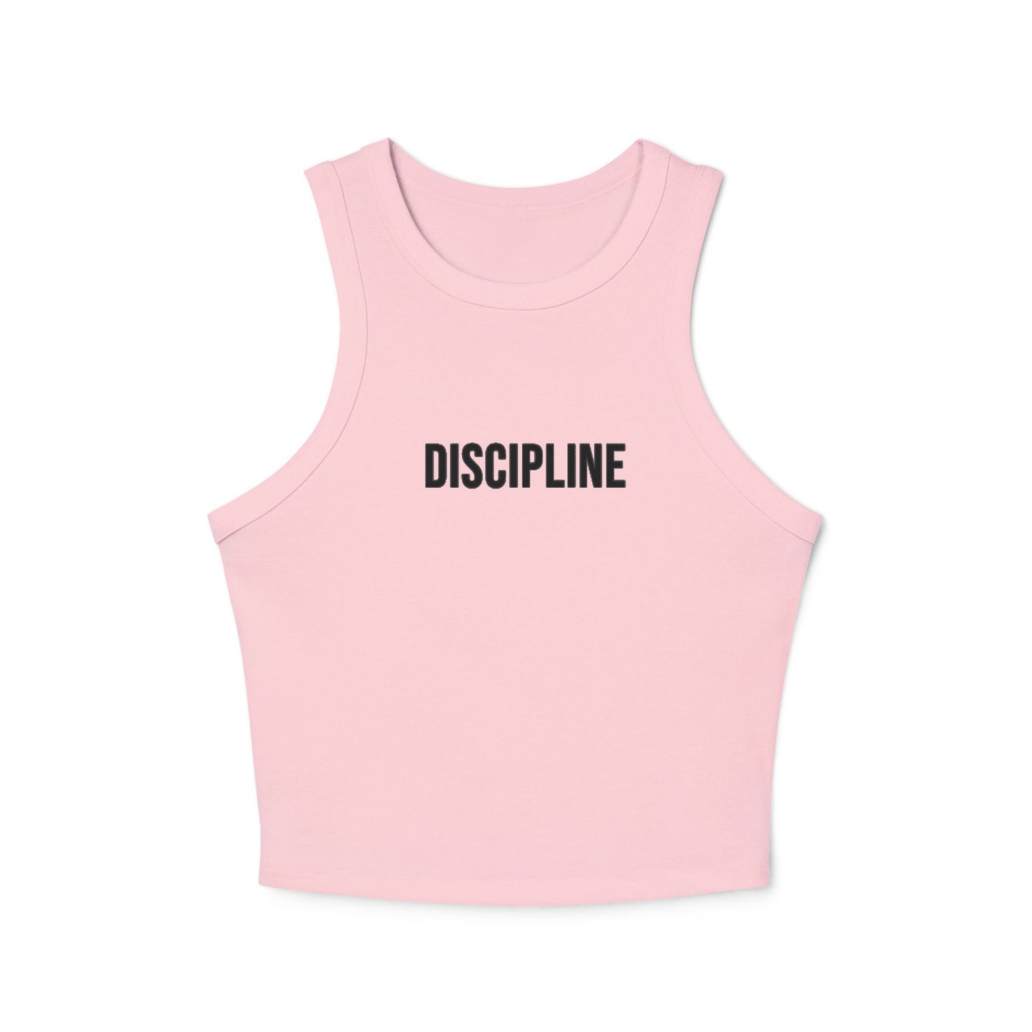Discipline Racer Tank Top — Women's Micro Rib Fitness Crop