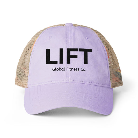 Lift Trucker Hat – Women’s Mesh Back Cap | Lightweight Fitness & Travel Hat | Global Fitness Co. | Embroidered