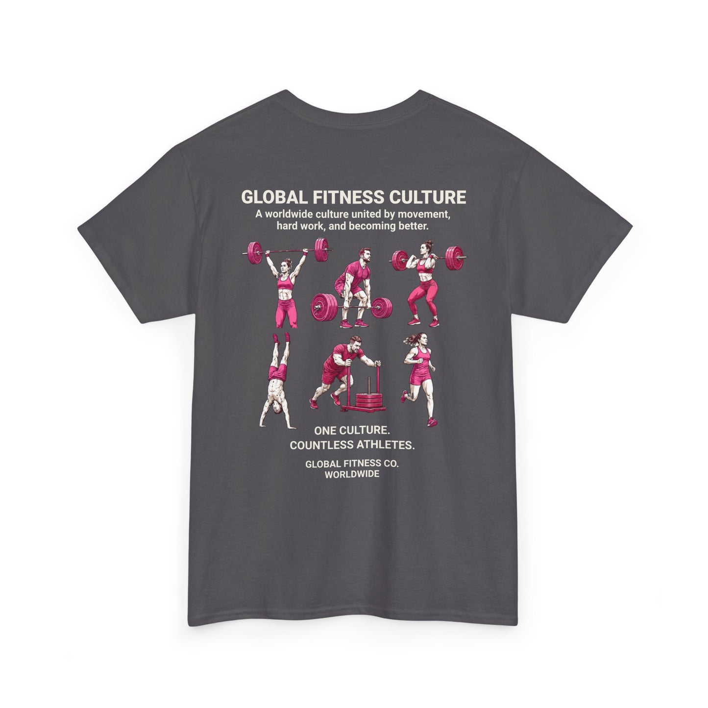 Global Fitness Culture Tee | One Community. Every Country. | Premium Athletic Shirt