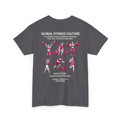 Global Fitness Culture Cotton Training Tee – Unisex Athletic Fit