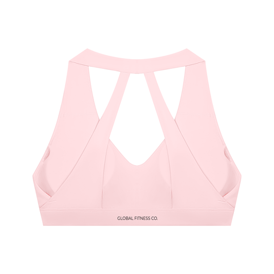 Global Fitness Co. Women's Halter Cropped Sports Bra