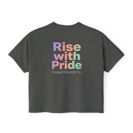 Compete Boxy Tee – Functional Fitness Lifestyle Shirt - Rise with Pride edition