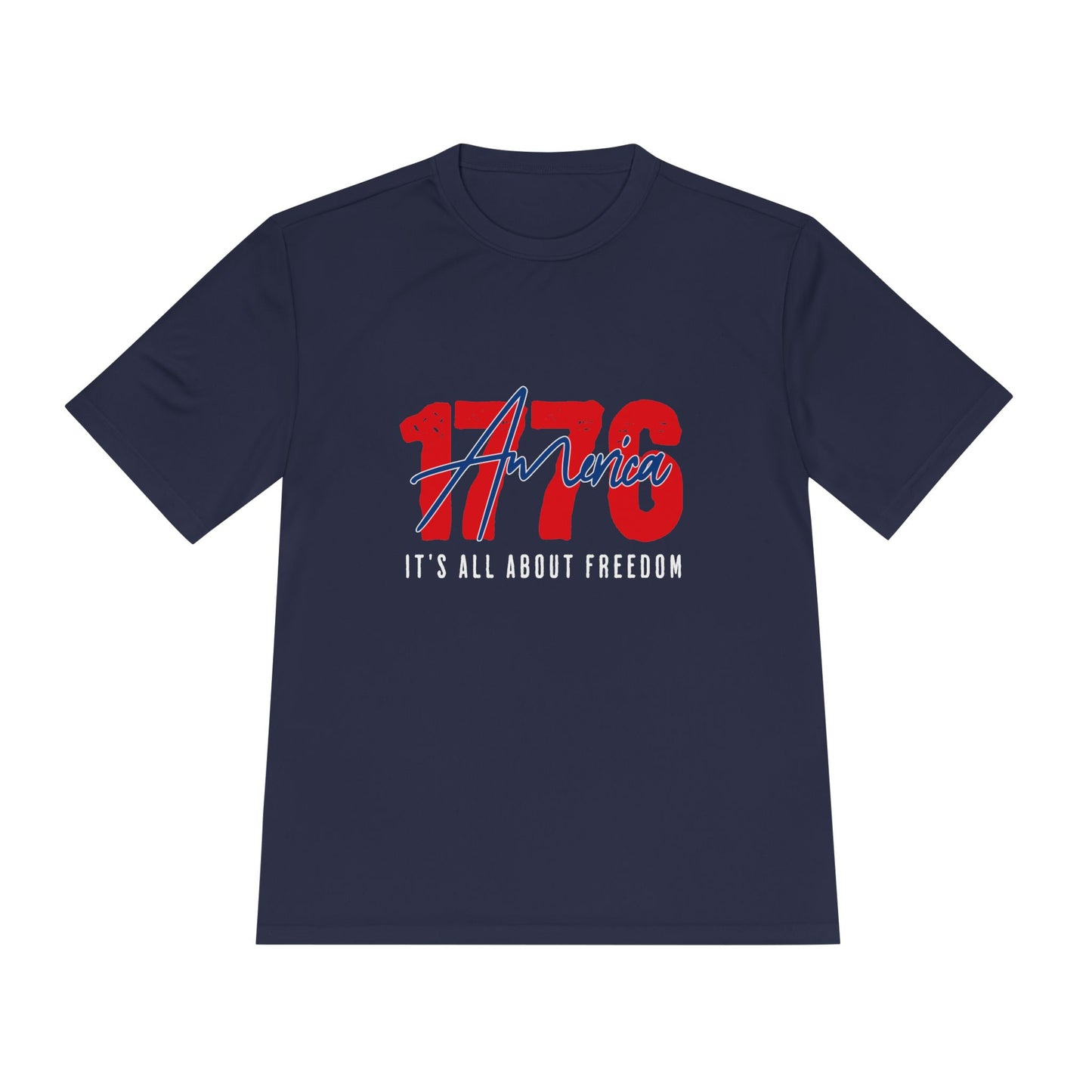 1776 America Performance Tee | Moisture-Wicking Patriotic Athletic Shirt