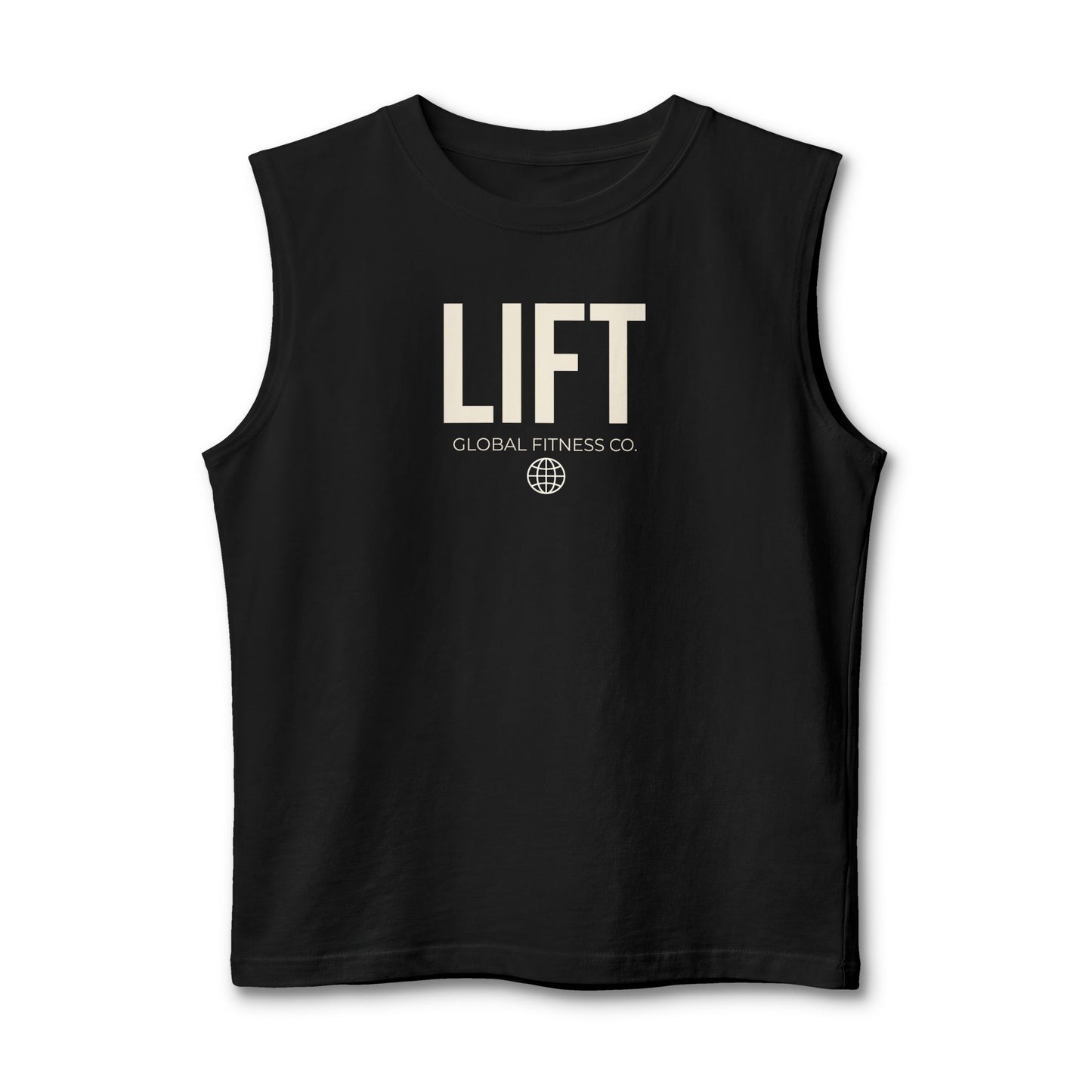 Lift Muscle Tank — Minimal Gym Tank Top with "LIFT" Text