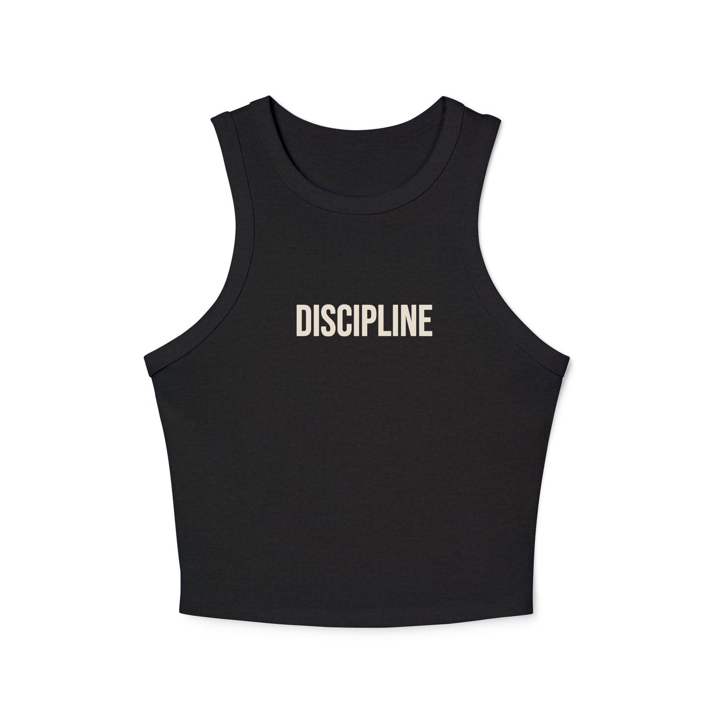 Discipline Racer Tank Top — Women's Micro Rib Fitness Crop
