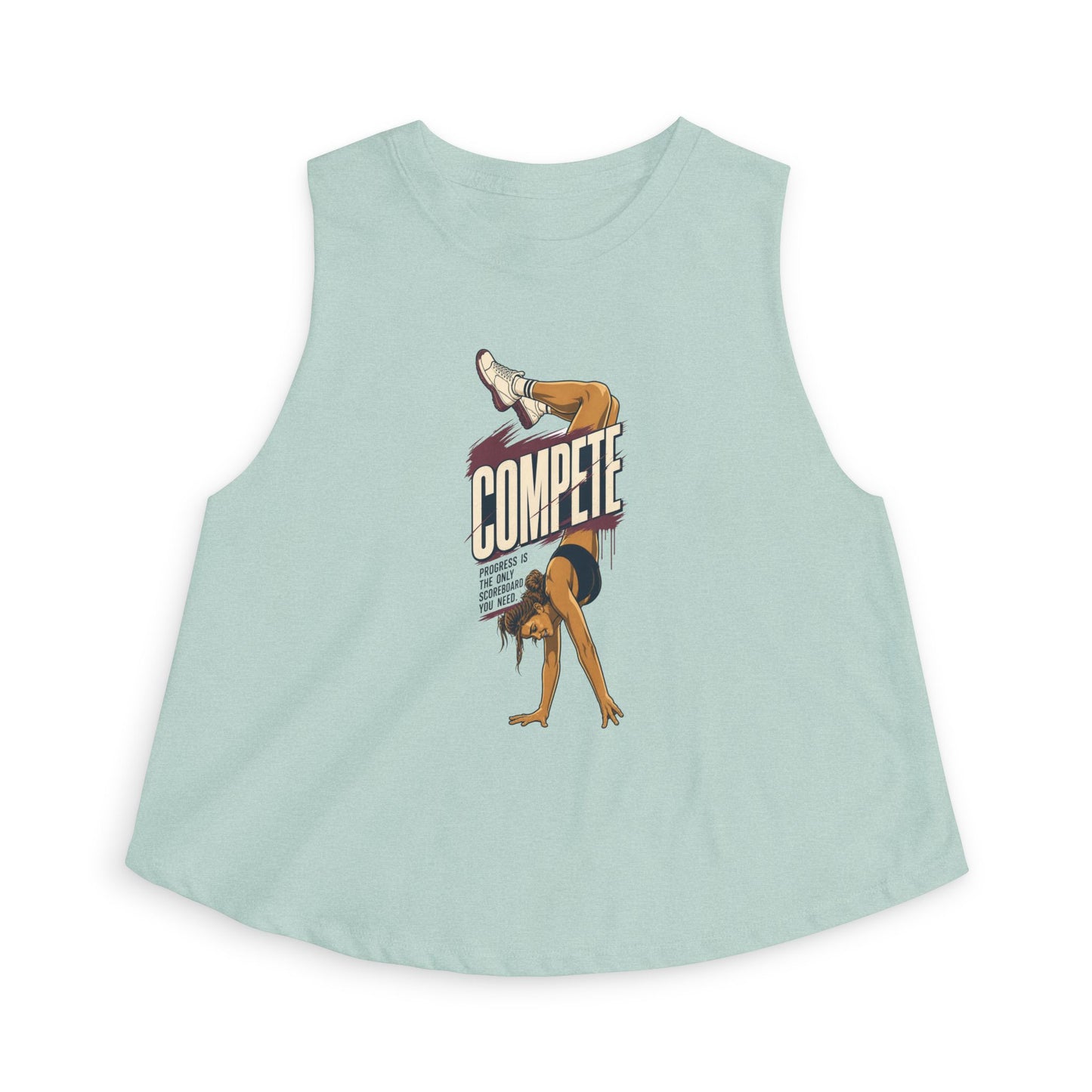 Compete Gymnastics Women's Crop Top – Athletic Graphic Racerback