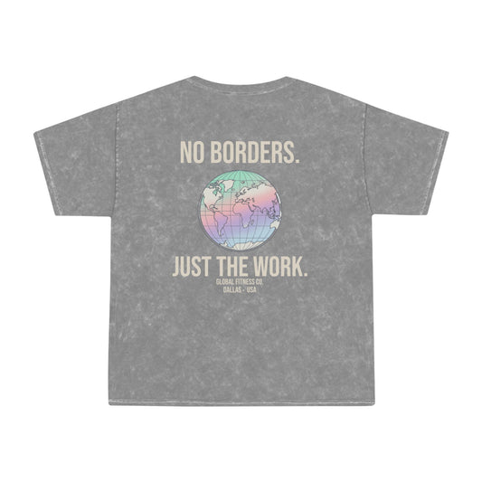 No Borders. Just The Work.™ Premium Mineral Wash Oversized Tee
