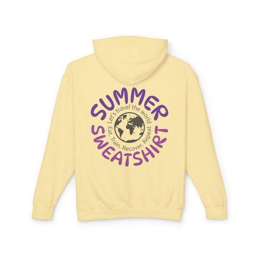 Summer Sweatshirt – Travel. Train. Recover. Repeat.
