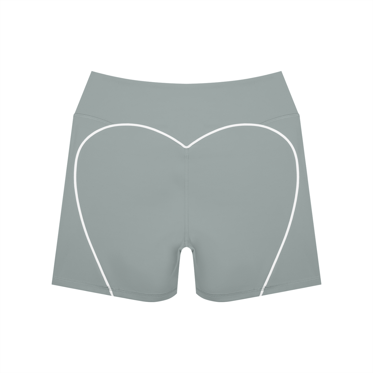 Contrast High-Rise Biker Shorts