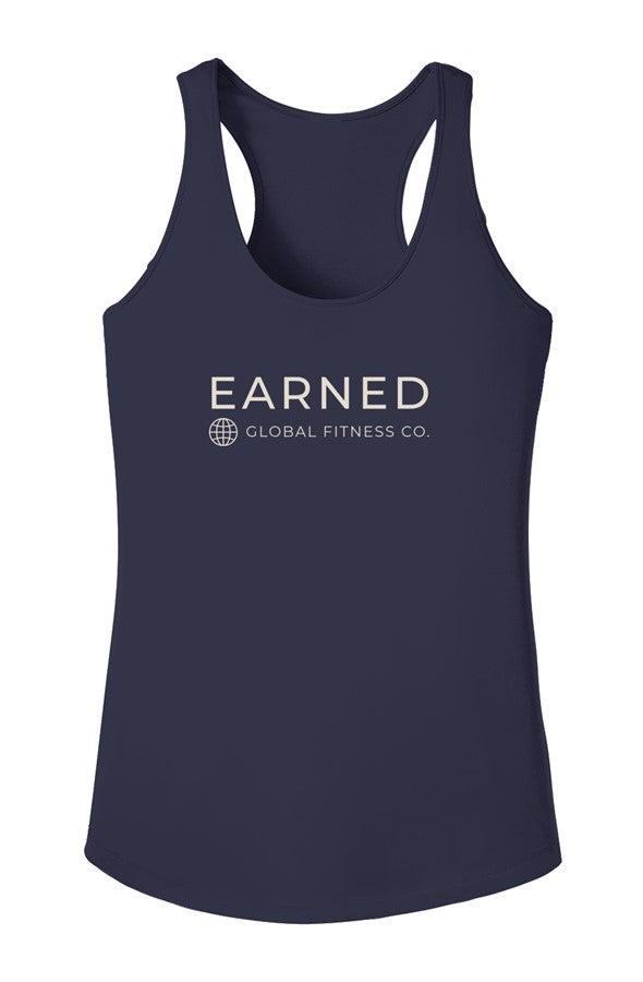 Earned Women s Performance Tank Top Fitness Racer