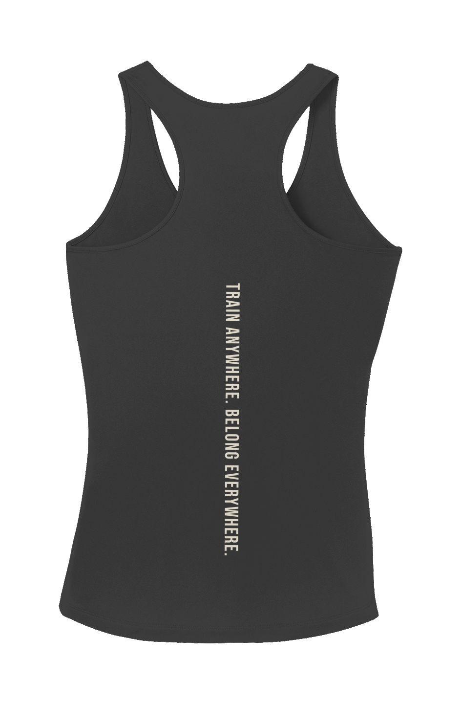 Train Anywhere Belong Everywhere Women's Performance Racerback Tank