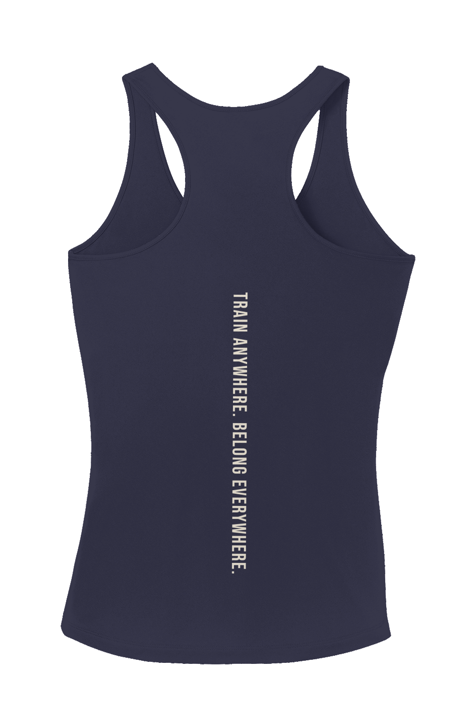 Train Anywhere Belong Everywhere Women's Performance Racerback Tank