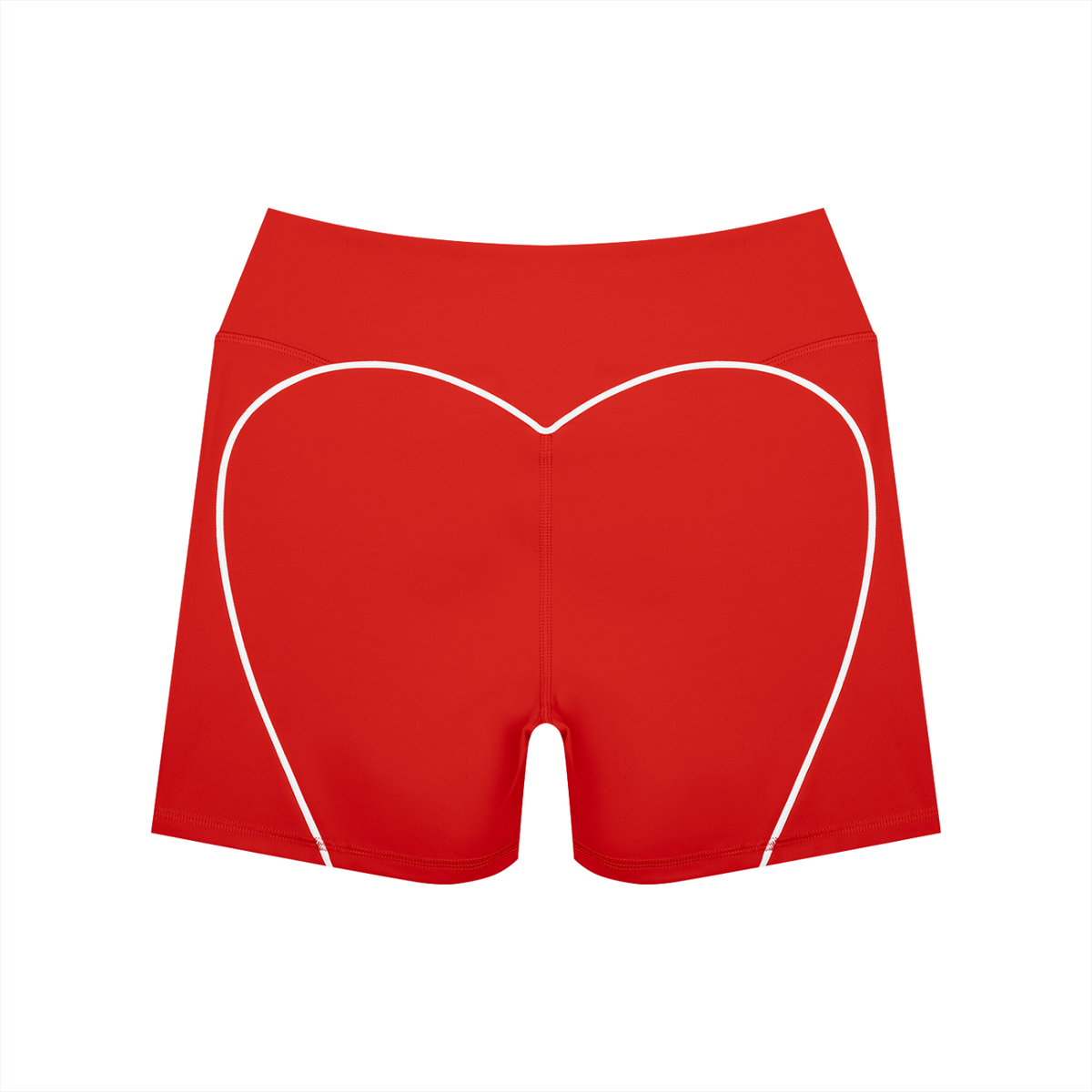 Contrast High-Rise Biker Shorts