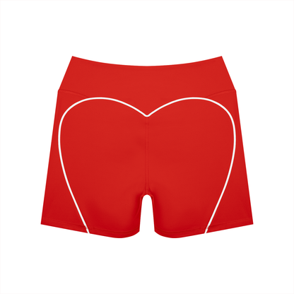 Contrast High-Rise Biker Shorts