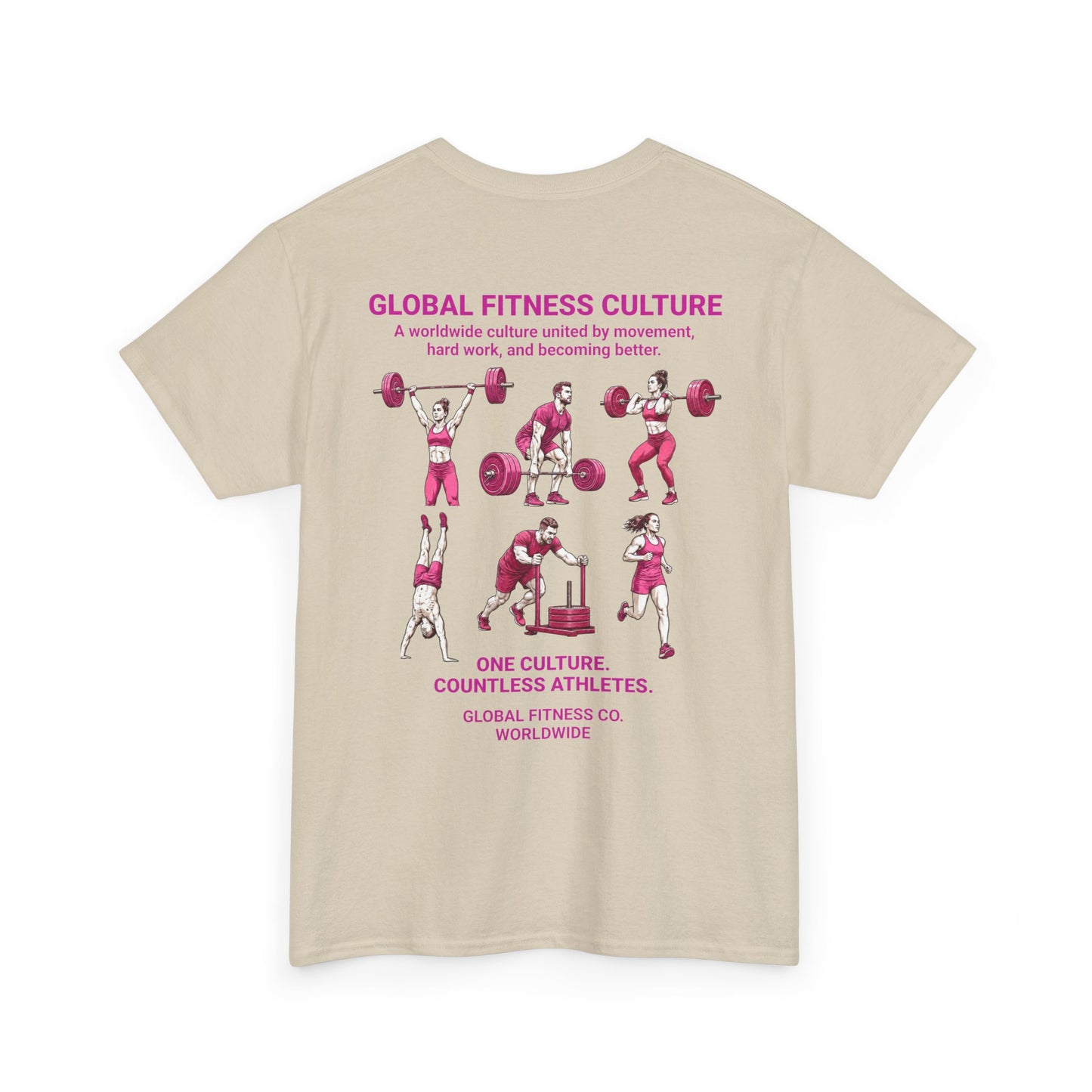 Global Fitness Culture Tee | One Community. Every Country. | Premium Athletic Shirt