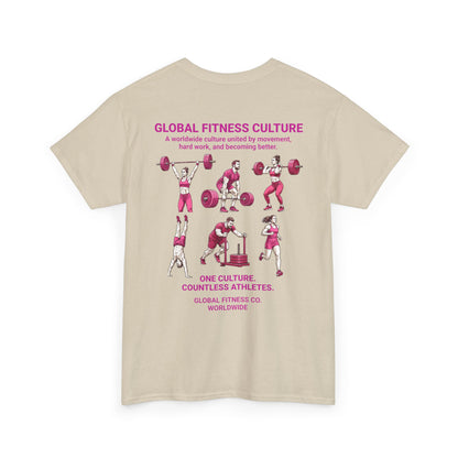 Global Fitness Culture Cotton Training Tee – Unisex Athletic Fit