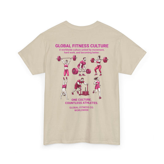 Global Fitness Culture Tee | One Community. Every Country. | Premium Athletic Shirt