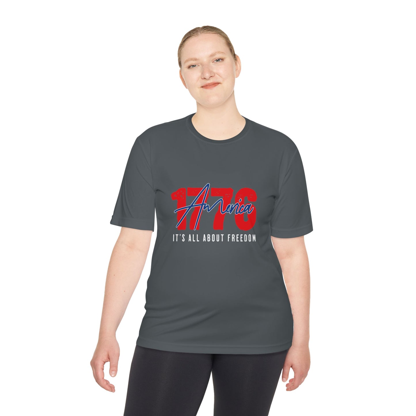 1776 America Performance Tee | Moisture-Wicking Patriotic Athletic Shirt