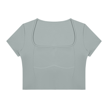 Contrast Sculpt Short Sleeve Training Top