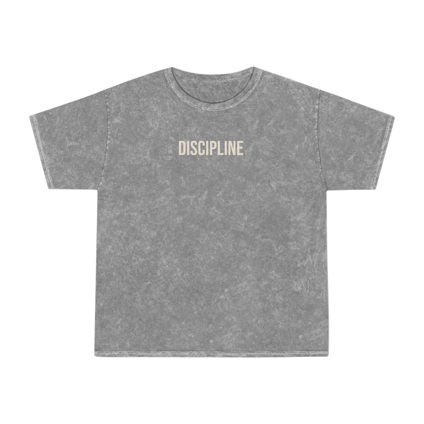 Discipline Needs No Translation.™ Premium Mineral Wash Oversized Tee