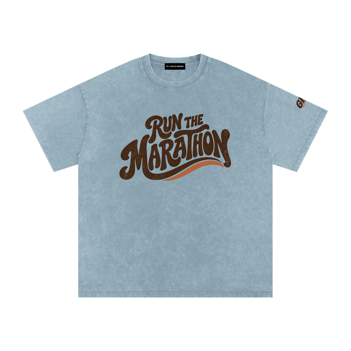 Run the Marathon Stonewash Tee | Global Fitness Co.