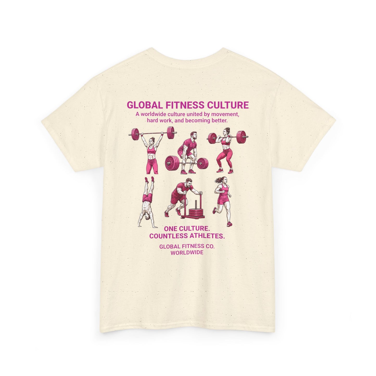 Global Fitness Culture Tee | One Community. Every Country. | Premium Athletic Shirt