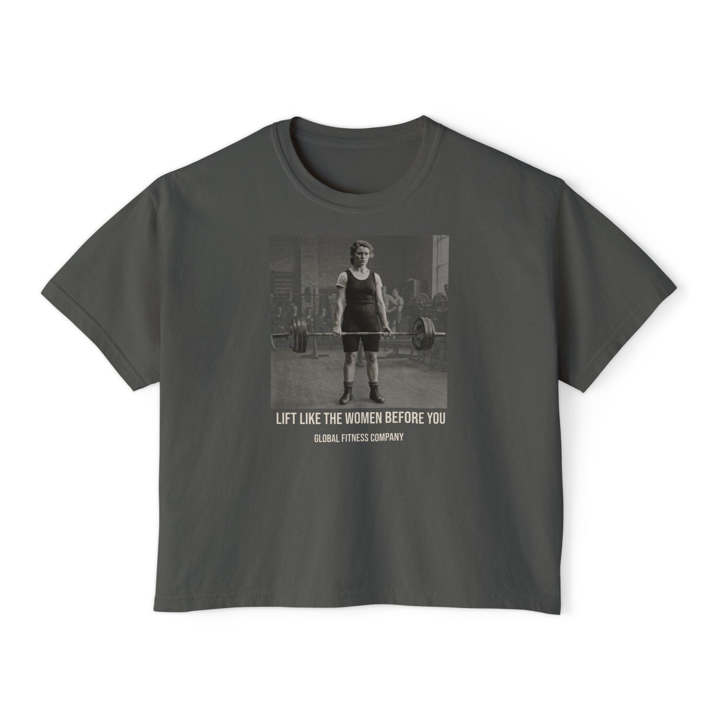 Vintage woman's weightlifting tee