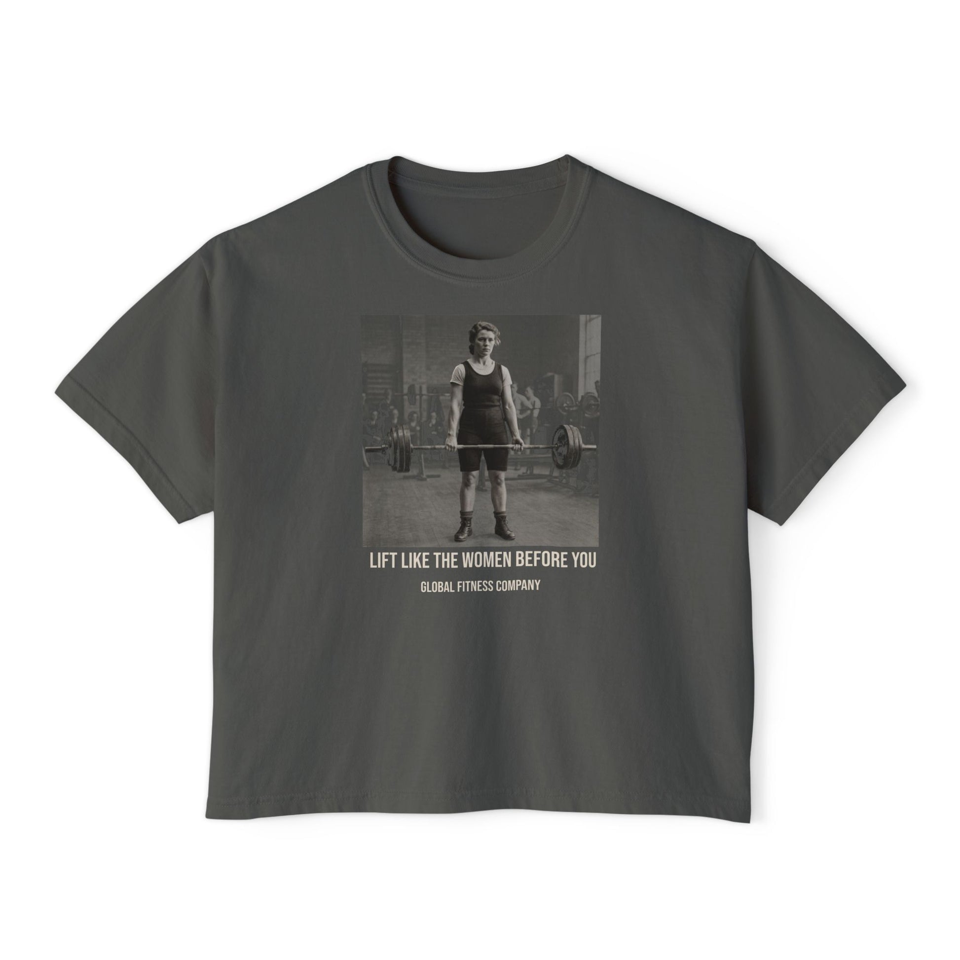 Vintage woman's weightlifting tee