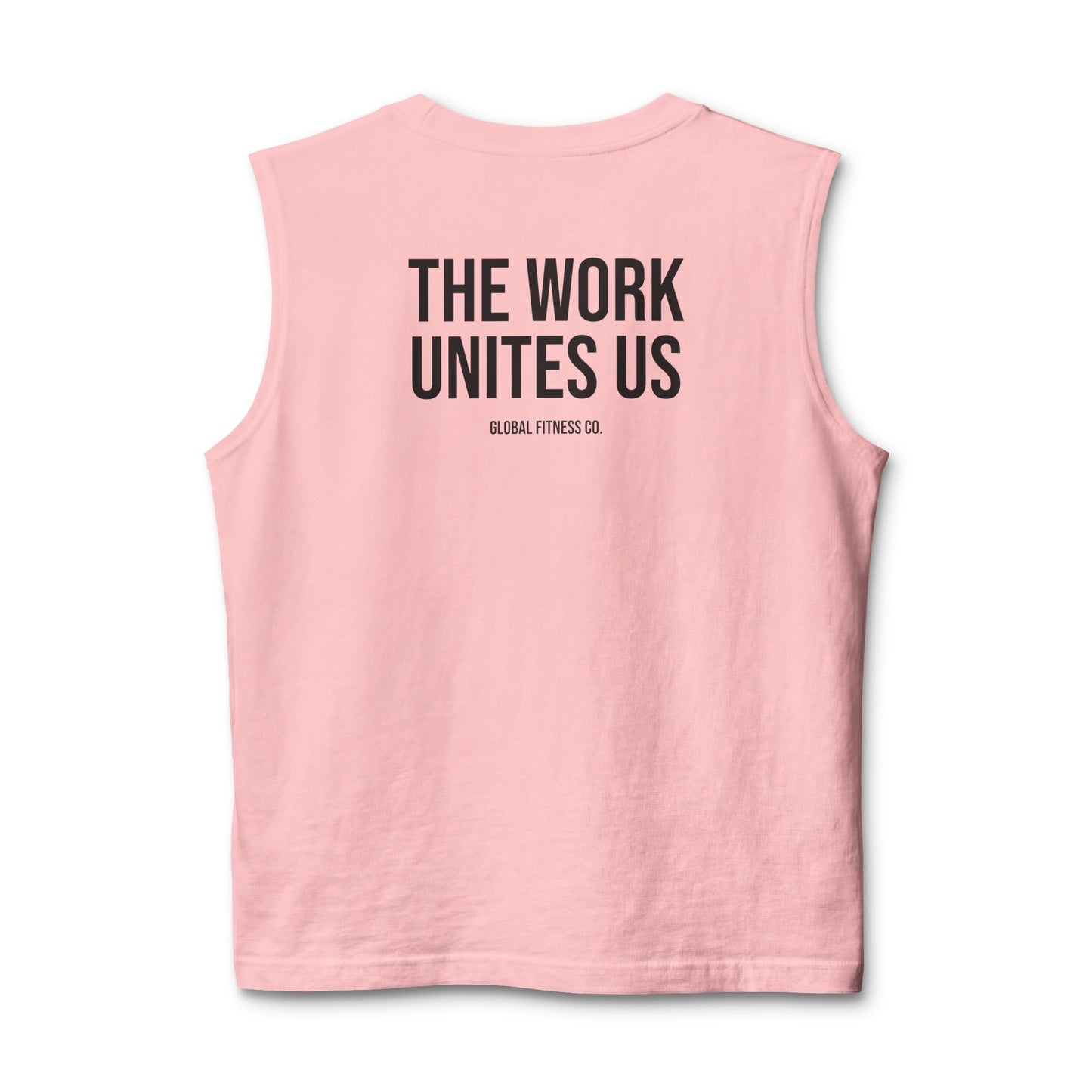 Muscle Tank — "The Work Unites Us" Fitness Graphic Tank Top