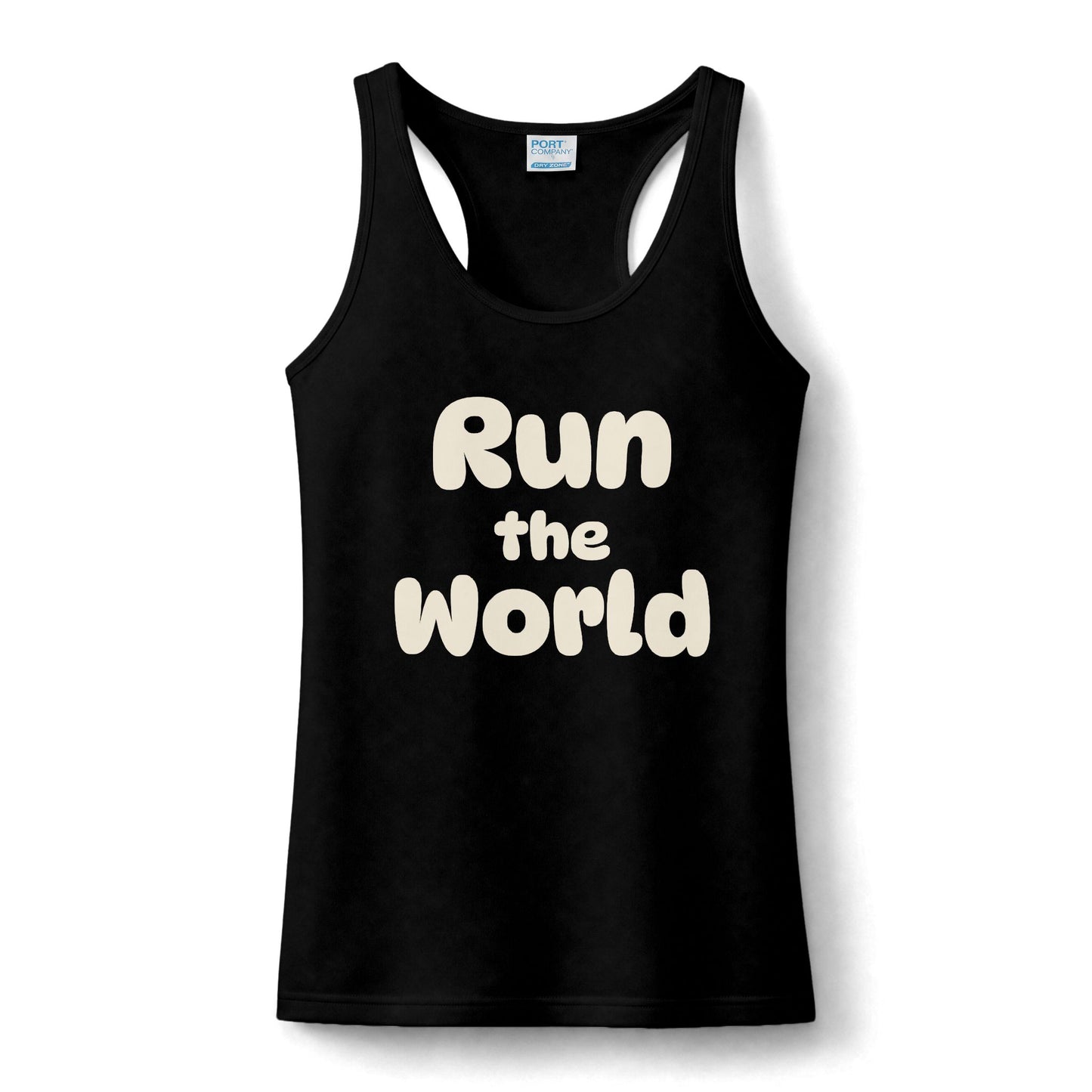 Run the World Tank Top — Multilingual Running Motivation Performance Tank