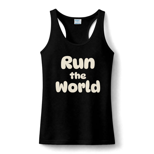 Run the World Tank Top — Multilingual Running Motivation Performance Tank