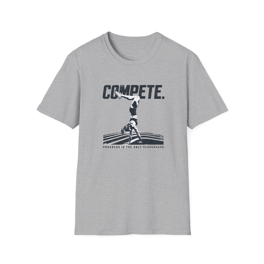 Compete. Progress Is the Only Scoreboard Handstand Tee