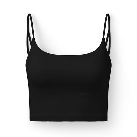 Luxe Women's Bra — Seamless Strappy Crop Sports Bra for Yoga & Everyday Wear