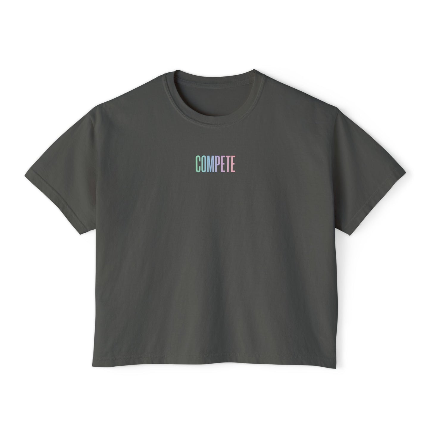 Compete Boxy Tee – Functional Fitness Lifestyle Shirt - Rise with Pride edition