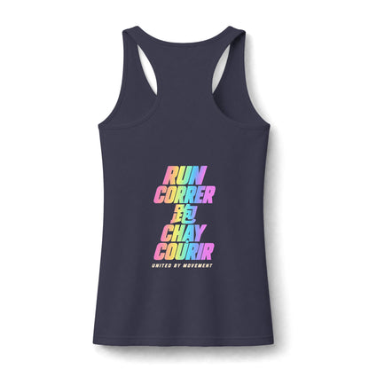 GFC Run the World Performance Tank - ombre