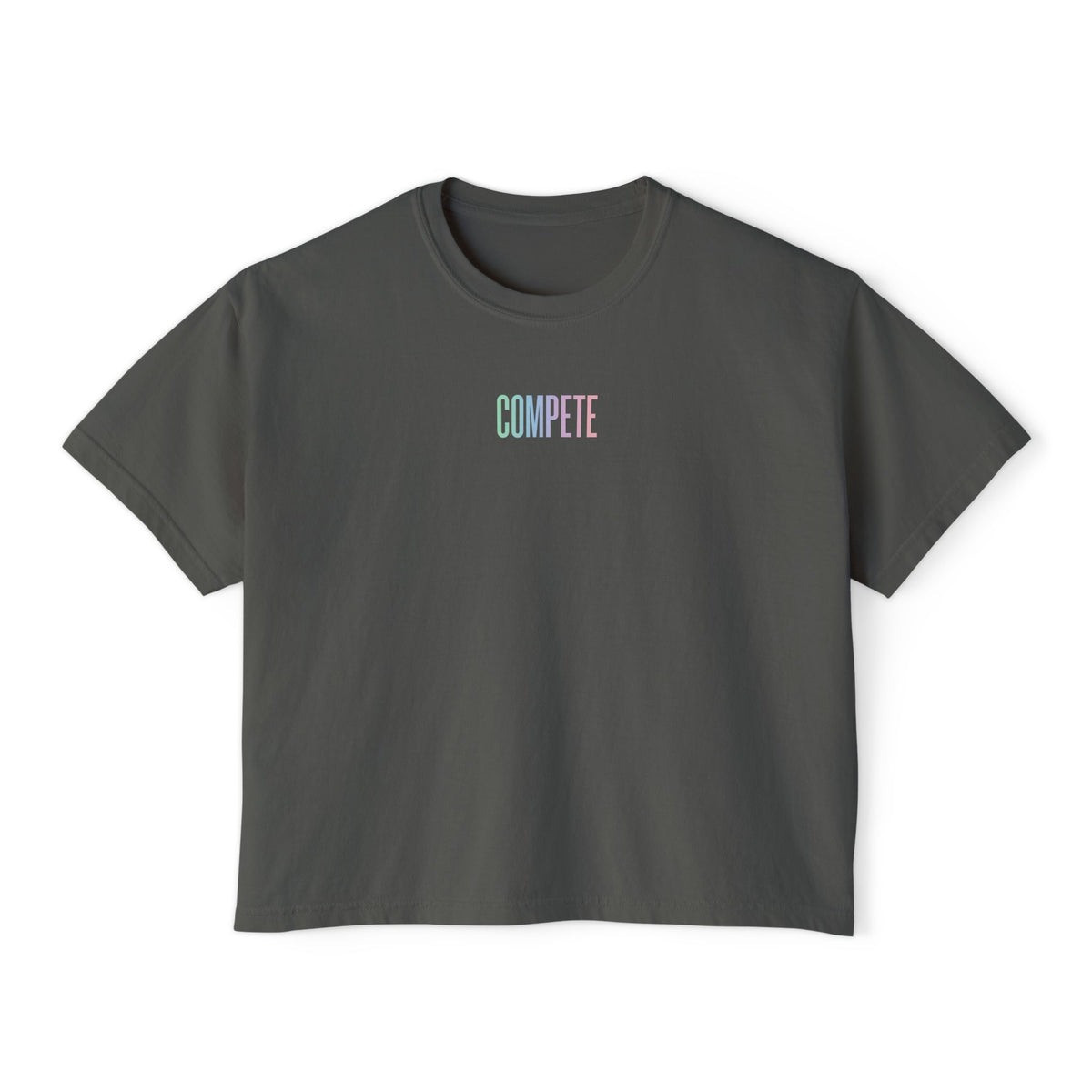 Compete Boxy Tee – Functional Fitness Lifestyle Shirt - Rise with Pride Edition