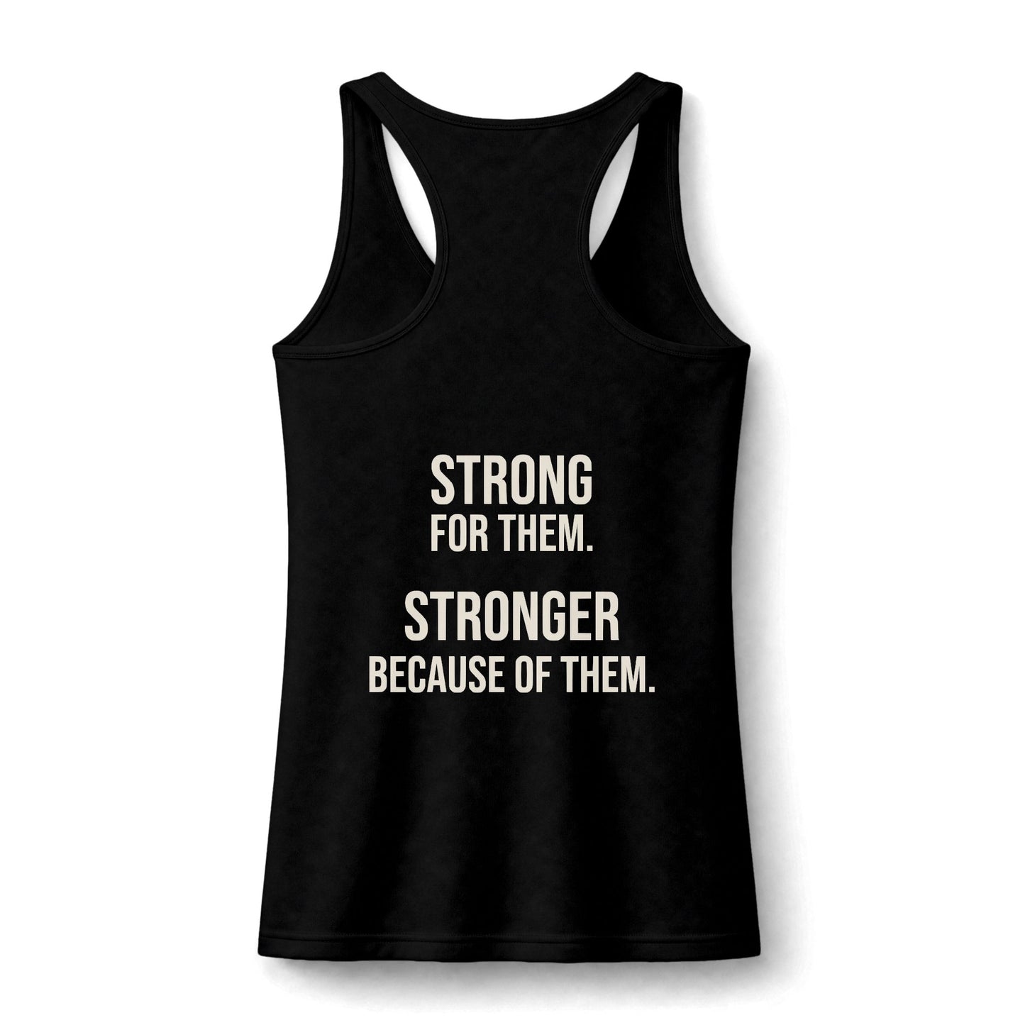 Strong Moms Club Women's Racerback Tank | Strong For Them. Stronger Because of Them.