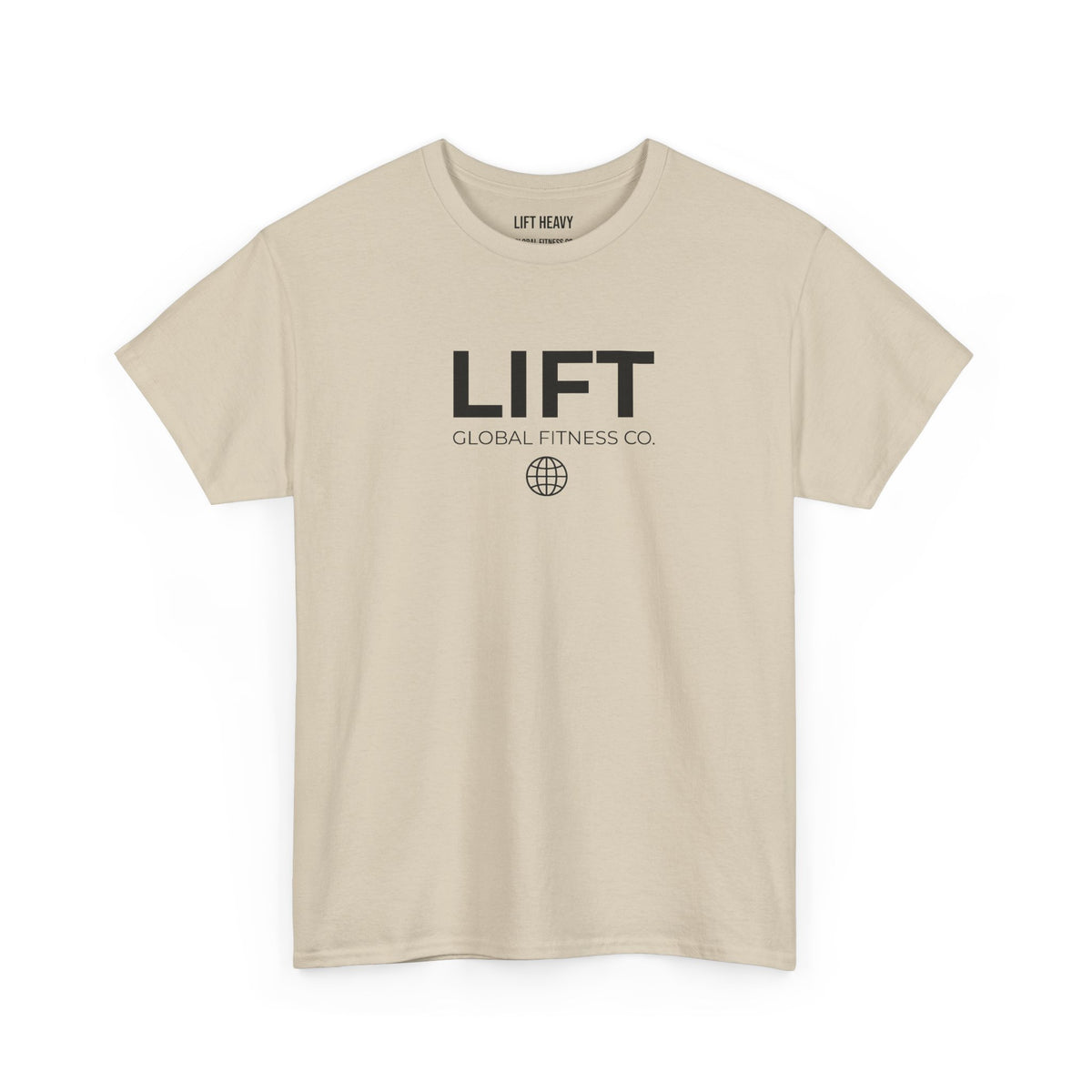 LIFT Graphic Tee — Minimal Fitness T-Shirt with Globe Logo