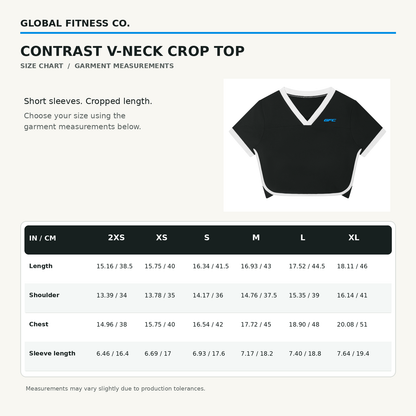 GFC Varsity Crop & Short Set - black