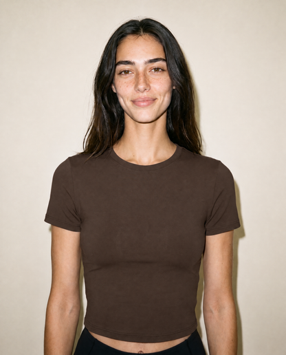 GFC PERFOMANCE TEE BROWN