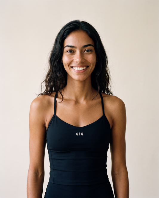 GFC WAIST LENGTH BLACK TANK