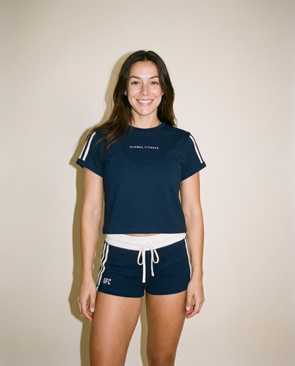 GFC ESSENTIAL LOUNGE SHORTS SET-NAVY