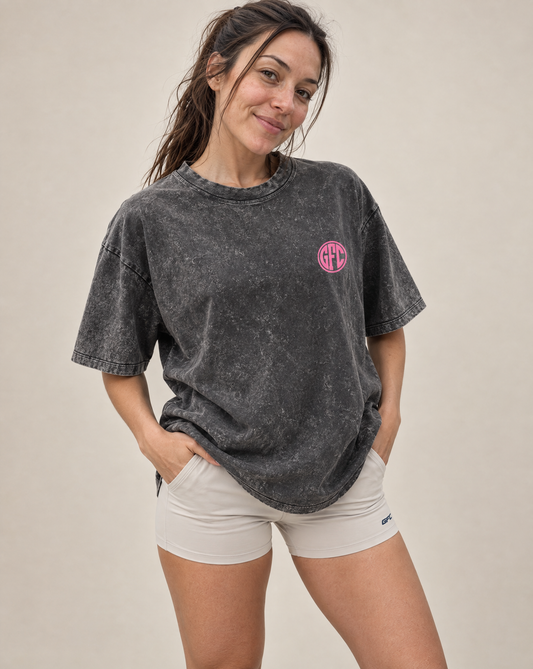 STONEWASH GFC OVERSIZED TEE BLACK